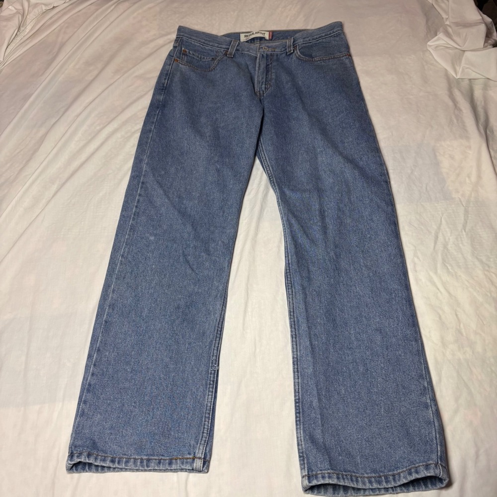 Levis 505 Regular Fit Straight Leg Mens‎ Jeans Medium Wash Blue 34x32 Denim